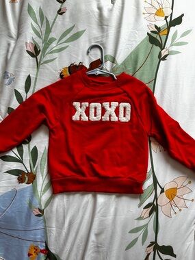 Little Sleepies Red "XOXO" Fleece Sweatshirt